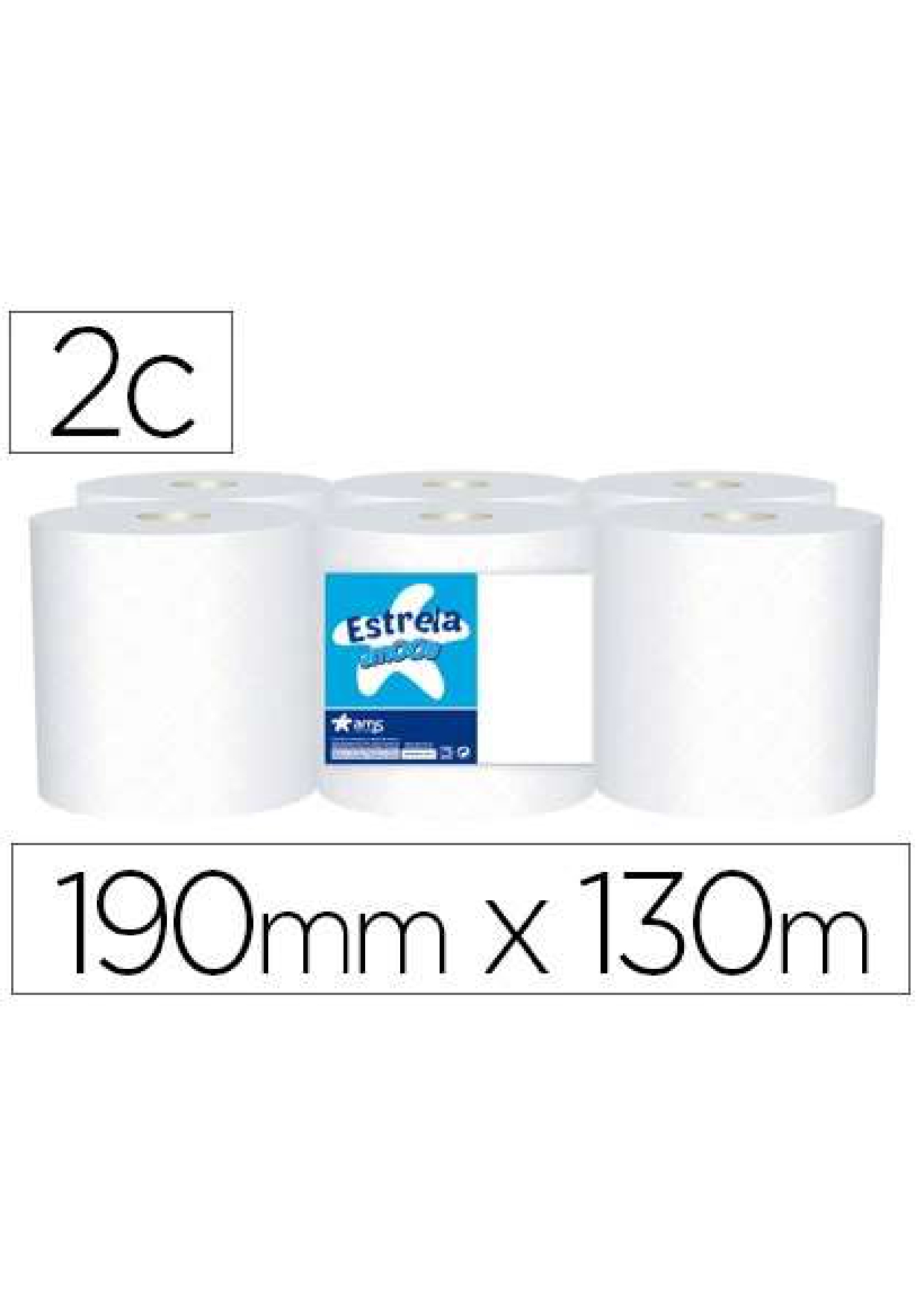 Secamanos 2c AMOOS professional 390s (130m)/6 Rollos